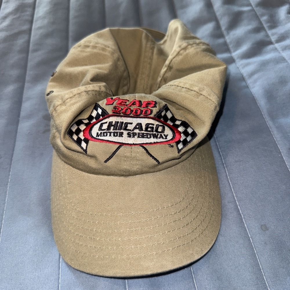 Vintage Chicago Motor Speedway Hat 2000 NASCAR Racing Strapback Cap